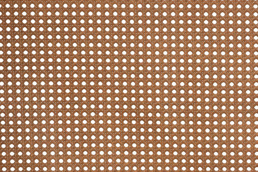 Baxton Studio Katrice Mid-Century Modern Ash Walnut Finished Wood Headboard with Rattan FredCo