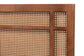 Baxton Studio Katrice Mid-Century Modern Ash Walnut Finished Wood Headboard with Rattan FredCo