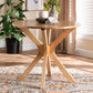 Baxton Studio Kenji Modern Natural Brown Finished Wood 34-Inch-Wide Round Wood Dining Table FredCo