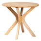 Baxton Studio Kenji Modern Natural Brown Finished Wood 34-Inch-Wide Round Wood Dining Table FredCo