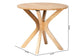 Baxton Studio Kenji Modern Natural Brown Finished Wood 34-Inch-Wide Round Wood Dining Table FredCo