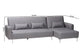 Baxton Studio Lanoma Contemporary Slate Grey Fabric Upholstered Convertible Sleeper Sofa FredCo