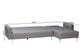 Baxton Studio Lanoma Contemporary Slate Grey Fabric Upholstered Convertible Sleeper Sofa FredCo