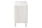 Baxton Studio Laria Modern White Teddy-Bear Fabric 6-Drawer Dresser FredCo