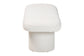 Baxton Studio Laria Modern White Teddy-Bear Fabric Accent Bench FredCo