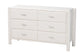 Baxton Studio Laria Modern White Teddy-Bear Fabric Queen Size 4-Piece Bedroom Set FredCo