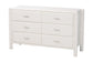 Baxton Studio Laria Modern White Teddy-Bear Fabric Queen Size 5-Piece Bedroom Set FredCo