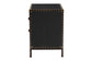 Baxton Studio Laura Vintage Black Canvas 2-Drawer End Table Trunk FredCo