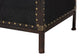 Baxton Studio Laura Vintage Black Canvas 2-Drawer End Table Trunk FredCo