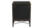 Baxton Studio Laura Vintage Black Canvas Lift-Top Trunk End Table FredCo