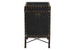 Baxton Studio Laura Vintage Black Canvas Lift-Top Trunk End Table FredCo