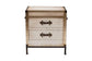 Baxton Studio Laura Vintage White Canvas 2-Drawer End Table Trunk FredCo