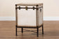 Baxton Studio Laura Vintage White Canvas Lift-Top Trunk End Table FredCo