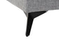 Baxton Studio Leni Modern Grey Twill Fabric Right Facing Sectional Sofa FredCo