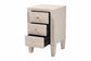 Baxton Studio Leyna Modern Beige Faux Shagreen 3-Drawer End Table FredCo