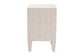 Baxton Studio Leyna Modern Beige Faux Shagreen 3-Drawer End Table FredCo