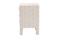 Baxton Studio Leyna Modern Beige Faux Shagreen 3-Drawer End Table FredCo