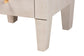 Baxton Studio Leyna Modern Beige Faux Shagreen 3-Drawer End Table FredCo