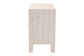 Baxton Studio Leyna Modern Beige Faux Shagreen 3-Drawer Storage Cabinet FredCo