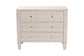 Baxton Studio Leyna Modern Beige Faux Shagreen 3-Drawer Storage Cabinet FredCo
