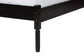 Baxton Studio Librina Classic and Traditional Black Finished Wood Queen Size Platform Bed with Woven Rattan FredCo