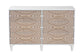 Baxton Studio Louetta Coastal White Carved Contrasting 6-Drawer Dresser FredCo