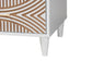 Baxton Studio Louetta Coastal White Carved Contrasting 6-Drawer Dresser FredCo