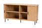 Baxton Studio Lucia Fluted Wood Sideboard - Mid-Century Modern Buffet Cabinet with Sliding Tambour Doors, 55" Wide FredCo