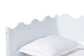 Baxton Studio Malaya Modern White Wood Twin Daybed with Scalloped Edges FredCo