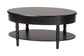 Baxton Studio Malinda Classic Black Wood 1-Drawer Coffee Table with Spindle Legs FredCo