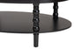 Baxton Studio Malinda Classic Black Wood 1-Drawer Coffee Table with Spindle Legs FredCo