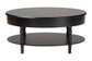 Baxton Studio Malinda Classic Black Wood 1-Drawer Coffee Table with Spindle Legs FredCo