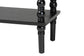 Baxton Studio Malinda Classic Black Wood 2-Drawer Console Table with Spindle Legs FredCo