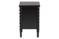 Baxton Studio Malinda Classic Black Wood 2-Drawer End Table with Spindle Legs FredCo