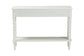 Baxton Studio Malinda Classic White Wood 2-Drawer Console Table with Spindle Legs FredCo