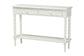 Baxton Studio Malinda Classic White Wood 2-Drawer Console Table with Spindle Legs FredCo