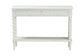 Baxton Studio Malinda Classic White Wood 2-Drawer Console Table with Spindle Legs FredCo