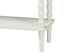 Baxton Studio Malinda Classic White Wood 2-Drawer Console Table with Spindle Legs FredCo
