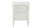 Baxton Studio Malinda Classic White Wood 2-Drawer End Table with Spindle Legs FredCo