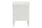 Baxton Studio Malinda Classic White Wood 2-Drawer End Table with Spindle Legs FredCo