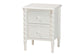 Baxton Studio Malinda Classic White Wood 2-Drawer End Table with Spindle Legs FredCo