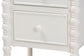 Baxton Studio Malinda Classic White Wood 2-Drawer End Table with Spindle Legs FredCo