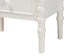 Baxton Studio Malinda Classic White Wood 3-Drawer End Table with Spindle Legs FredCo