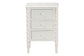 Baxton Studio Malinda Classic White Wood 3-Drawer End Table with Spindle Legs FredCo
