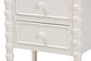 Baxton Studio Malinda Classic White Wood 3-Drawer End Table with Spindle Legs FredCo