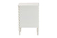 Baxton Studio Malinda Classic White Wood 3-Drawer End Table with Spindle Legs FredCo
