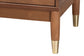 Baxton Studio Mandolin Mid-Century Ash Walnut Wood 2-Drawer Nightstand FredCo