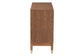Baxton Studio Mandolin Mid-Century Ash Walnut Wood 6-Drawer Dresser FredCo
