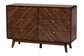 Baxton Studio Markell Mid-Century Modern Transitional Walnut Brown Finished Wood 6-Drawer Dresser FredCo