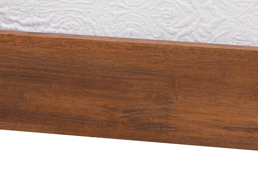 Baxton Studio Matilda Mid-Century Modern Ash Walnut Finished Wood Twin Size Daybed FredCo